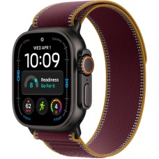 Часы Apple Watch Ultra 4 GPS+Cellular, 49 мм, Black Titanium Burgundy Trail Loop M/L