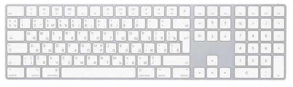 Клавиатура Apple Magic Keyboard с цифровой панелью White
