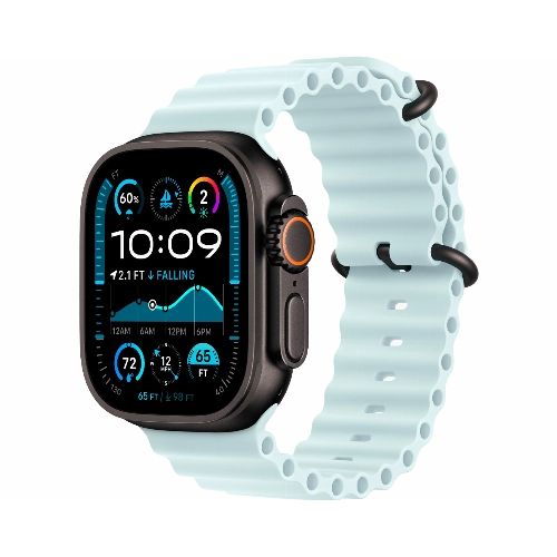 Часы Apple Watch Ultra 2 Black GPS + Cellular 49mm Titanium Case with Ice Blue Ocean Band