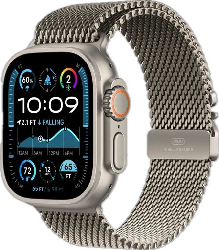 Часы Apple Watch Ultra 2 GPS + Cellular 49mm Titanium Case with Natural Titanium Milanese Loop