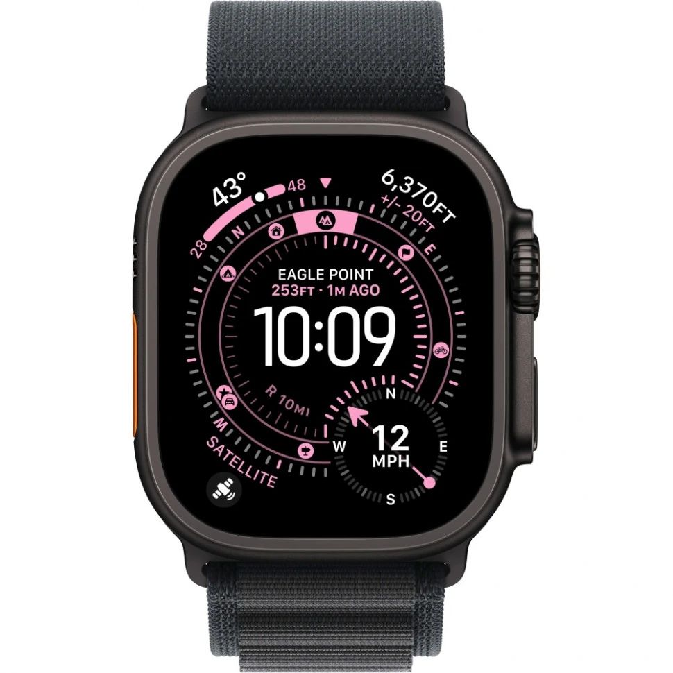 Часы Apple Watch Ultra 3 Black Titanium 49mm Black Alpine Loop Часы Apple Watch Ultra 3 Black Titanium 49mm Black Alpine Loop