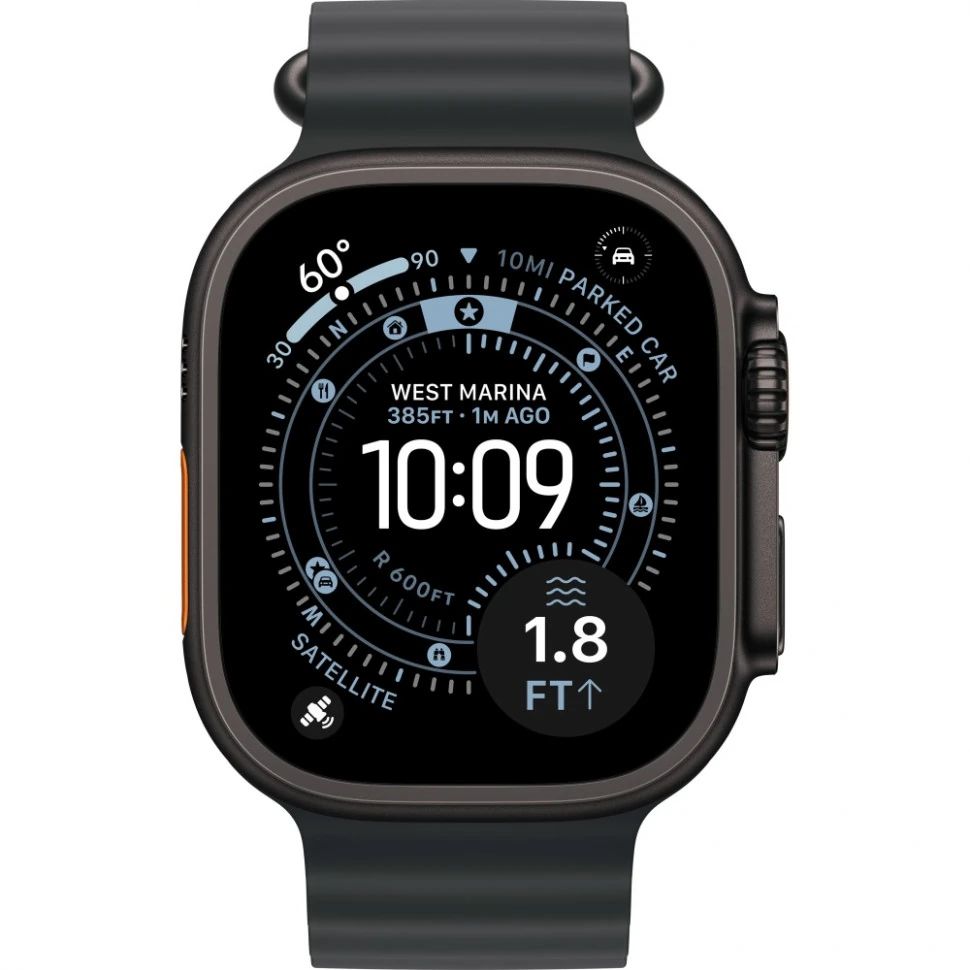 Часы Apple Watch Ultra 3 Black Titanium 49mm Black Ocean Band Часы Apple Watch Ultra 3 Black Titanium 49mm Black Ocean Band