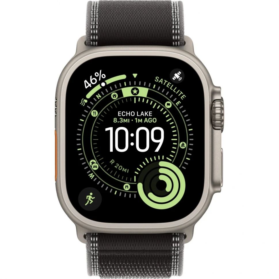 Часы Apple Watch Ultra 3 Natural Titanium 49mm Black/Charcoal Trail Loop Часы Apple Watch Ultra 3 Natural Titanium 49mm Black/Charcoal Trail Loop