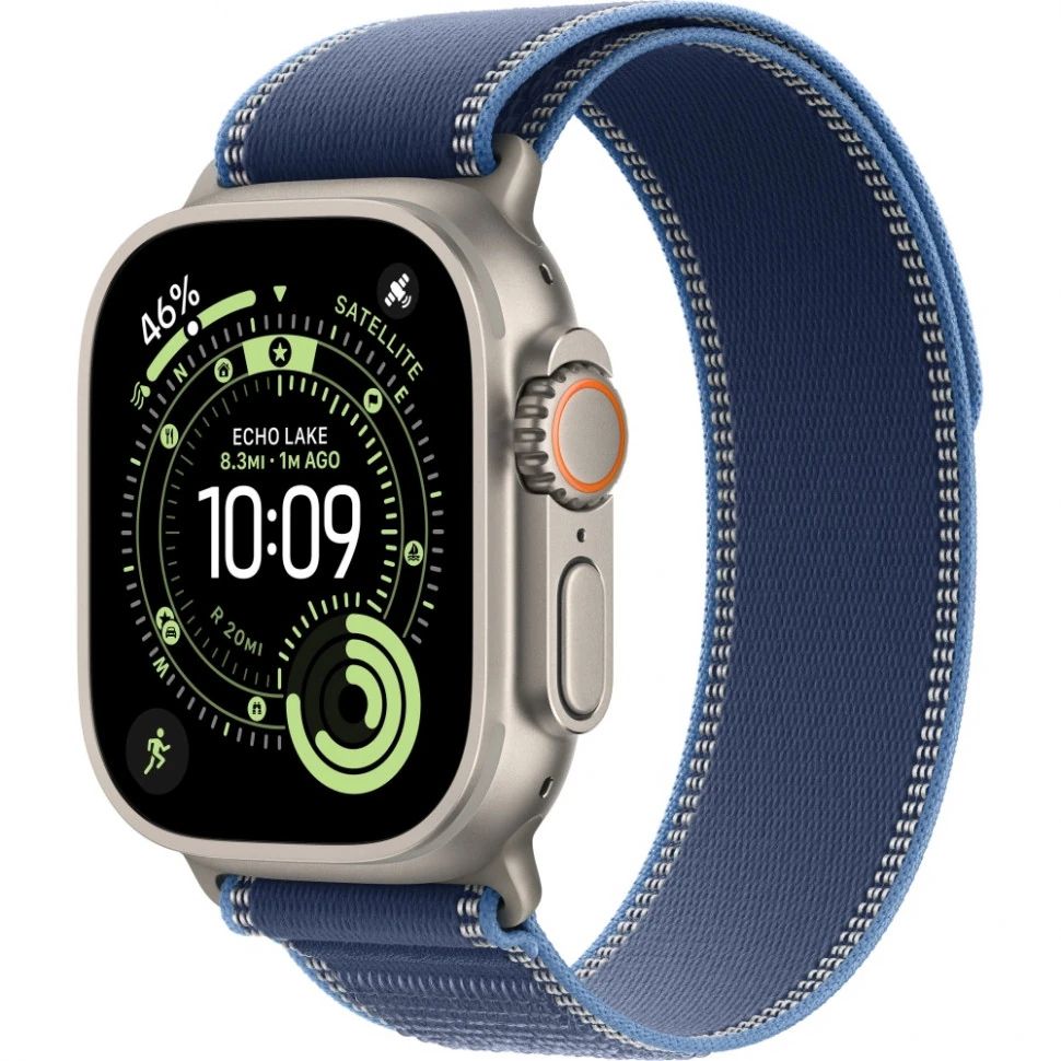 Часы Apple Watch Ultra 3 Natural Titanium 49mm Blue/Bright Blue Trail Loop