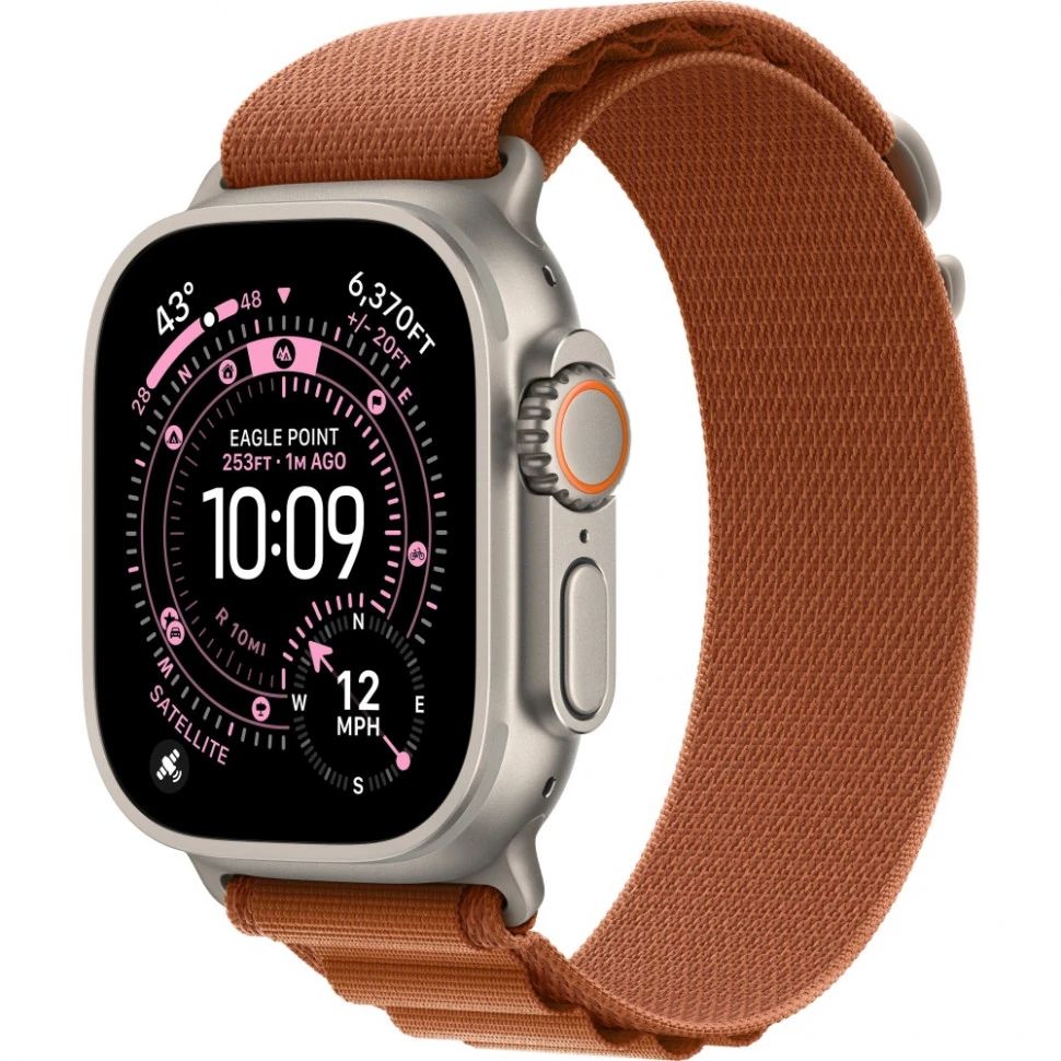 Часы Apple Watch Ultra 3 Natural Titanium 49mm Anchor Blue Ocean Band
